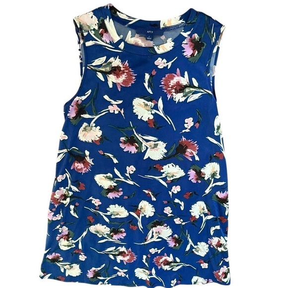 APT. 9 Floral Sleeveless Dress - L
Bright blue dress with a bold floral print. - Picture 1 of 5